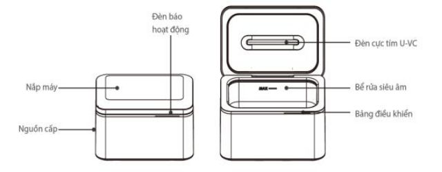 Máy rửa siêu âm và diệt virus bằng UVC. Model SA7200