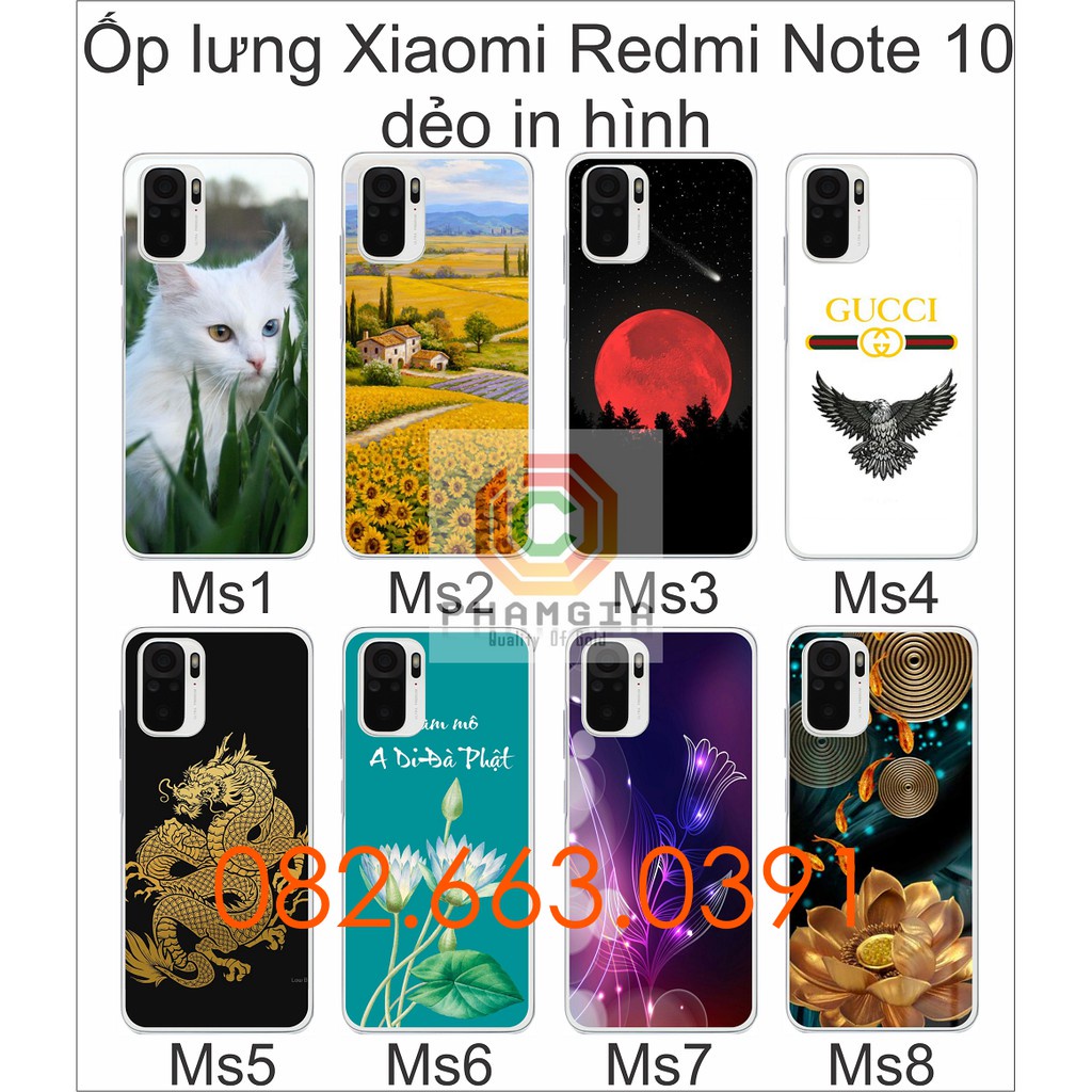 Ốp lưng Xiaomi Redmi Note 10 / Note 10s (2021) dẻo in hình nhiều mẫu đẹp ( phần 2)