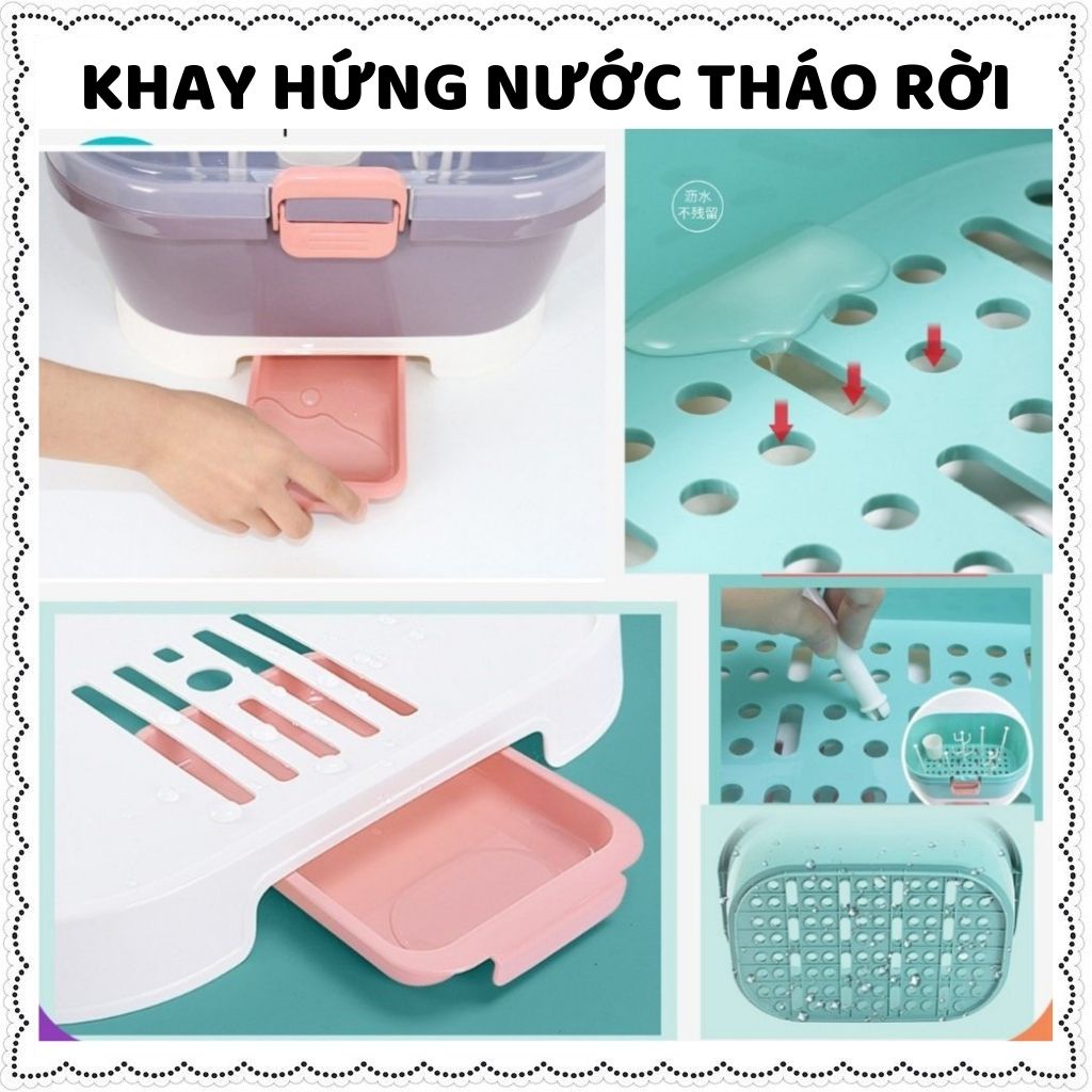 Khay úp bình sữa Jupin mẫu mới nhất 2021 bảo hành 3 tháng