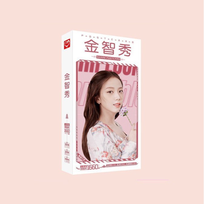 Hộp ảnh postcard BLACKPINK in hình thần tượng Hàn Quốc quà tặng xinh xắn mẫu mới