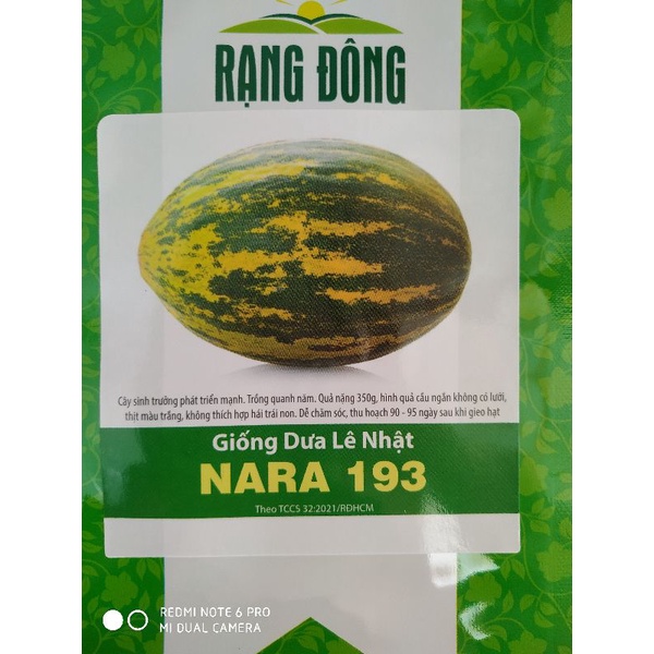 Hạt giống Dưa lê Nhật 0.5gr
