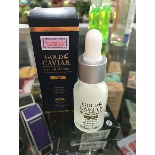Serum mụn Beaushop Gold Caviar repair night