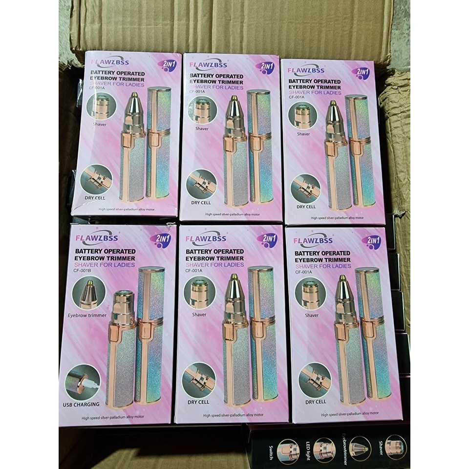 Máy Nhổ Cạo Lông Cảm Ứng mini, Máy Cạo Lông Mày Lông Nách 2in1