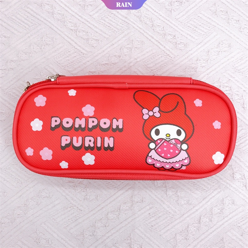 Bóp Viết Da PU Họa Tiết Mèo Hello Kitty Dễ Thương Dung Tích Lớn Tiện Dụng Cho Học Sinh