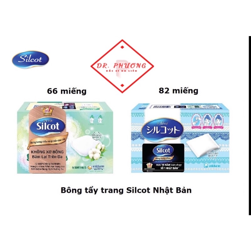 Bông tẩy trang Silcot cao cấp 82m/66m