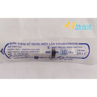 Bơm tiêm 10ml/cc 23G
