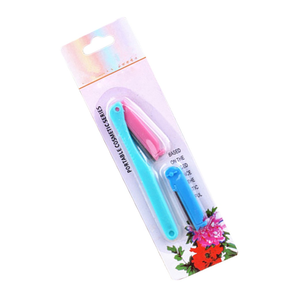 [Hàng mới về] Dao Tỉa Lông Mày Đầu Cạo Có Thể Thay Đổi Màu Sắc Ngẫu Nhiên