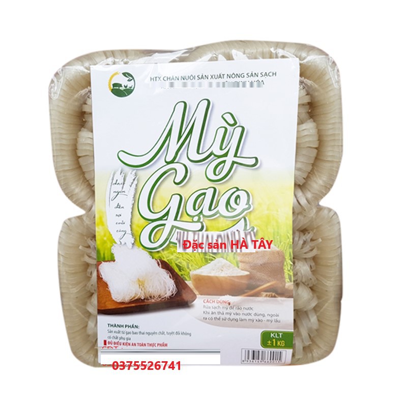 Mỳ gạo sạch , mì gạo nguyên chất gia truyền ( thủ công ) - không chất bảo quản