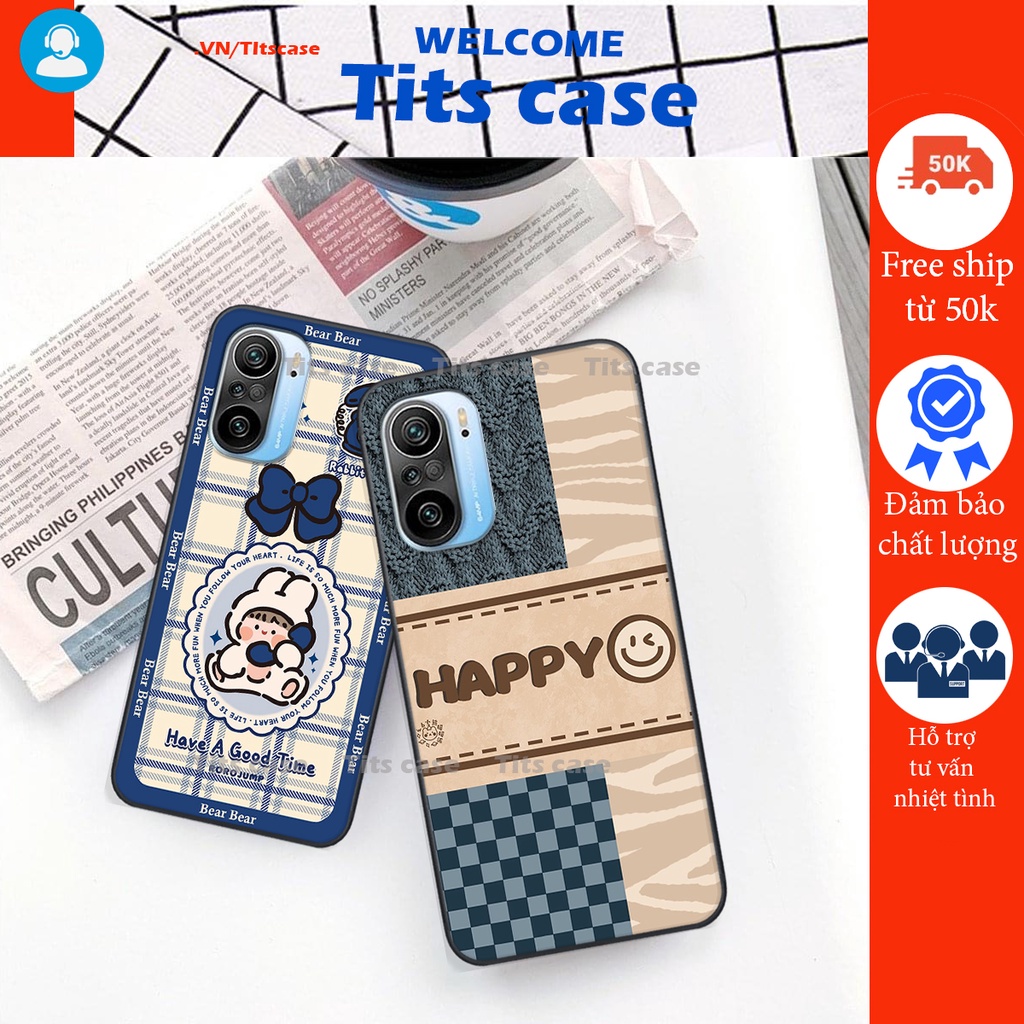 Ốp lưng Xiaomi REDMI K40  / POCO F3 in hình bò sữa, gấu be@r, cute cực  ĐỈNH -  cực CHẤT-  cực COOL