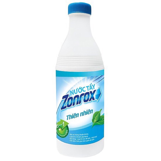 Nước Tẩy Quần Áo Zonrox Hương Chanh / Hoá Cỏ Chai 1000ML