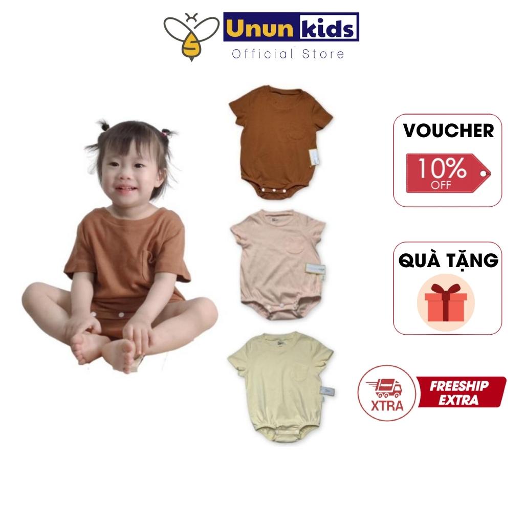 Body Chip Đùi Cho Bé Trai, Bé Gái, Bộ Liền Thân Có Túi Trước Ngực, Chất Vải Trơn Thoáng Mát, Thấm Hút Mồ Hôi - BS029