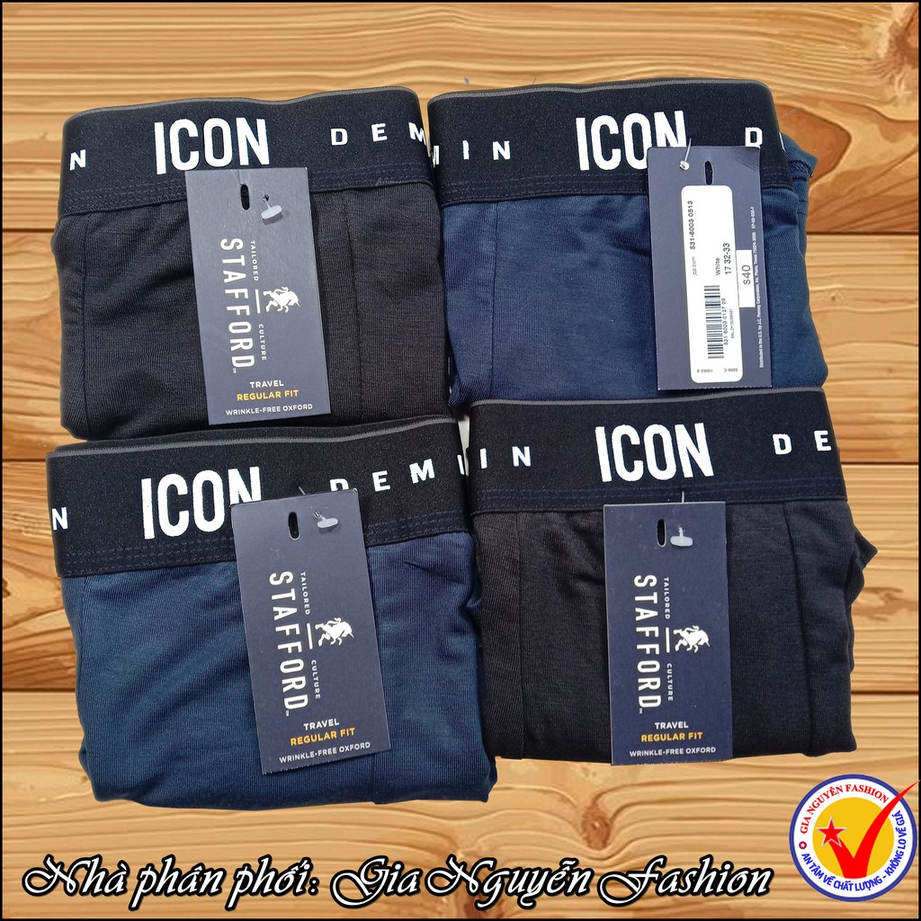 Combo 4 quần lót nam Boxer ICON Demin (Cotton lạnh / Bản tiêu chuẩn)