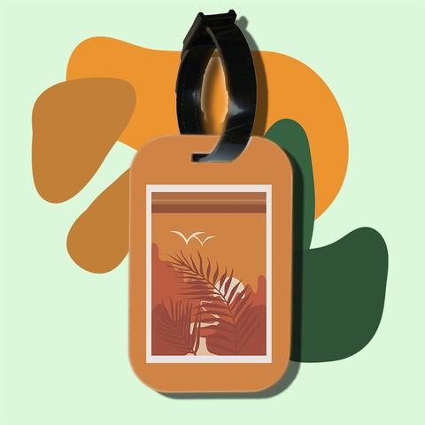Thẻ hành lý cho túi xách balo du lịch in hình abstract landscape art s