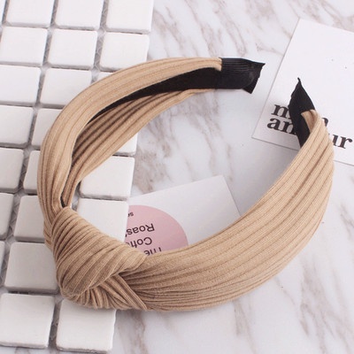 Băng Đô Cài Tóc Thắt Nút Ba Chiều Đơn Giản Phong Cách Hàn Quốc Cho Nữ