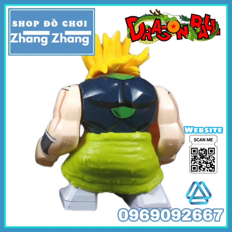 Đồ chơi Xếp hình Broly SSJ2 Siêu saiyan cấp 2 trong Songoku Dragon Ball Z Bigfigures Minifigures Kopf Kf6073 Kf748