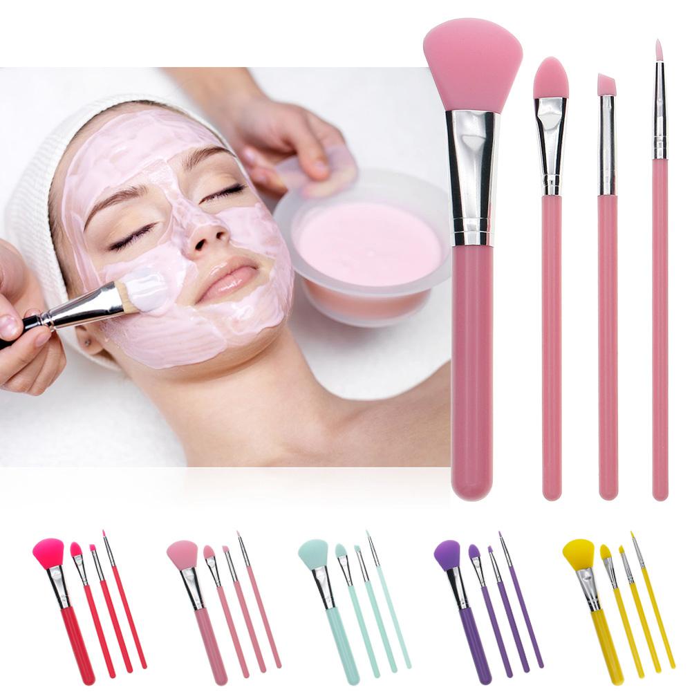 Hw Set 4 Cọ Trang Điểm Bằng Silicon Chuyên Nghiệp Với 5 Màu Lựa Chọn