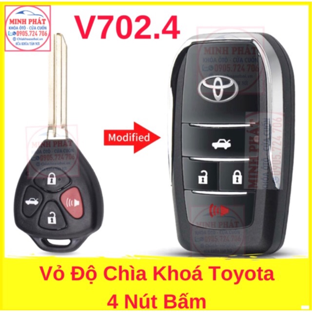 Vỏ Độ Chìa Khoá Gập xe Toyota Camry