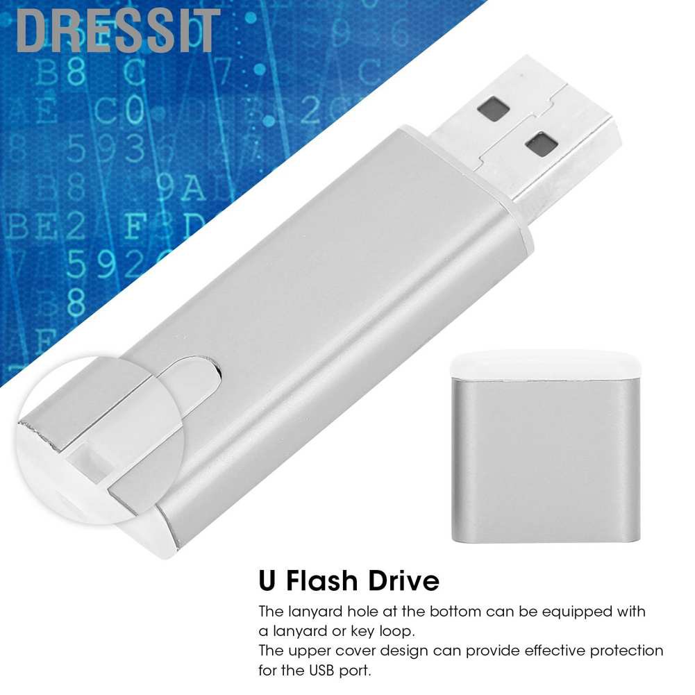 Ổ Đĩa Flash Usb 2.0 Màu Bạc Nhỏ Gọn Tiện Dụng Cho Máy Tính