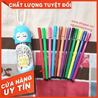 Bút dạ tô màu ống 12 cây