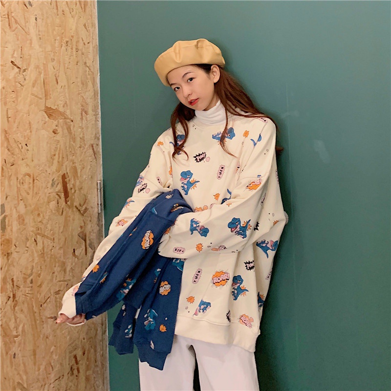 Thời Trang Áo Sweater Tay Dài In Họa Tiết Hoạt Hình Dễ Phối Đồ | BigBuy360 - bigbuy360.vn