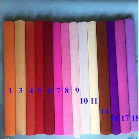 Giấy nhún ,nhăn làm hoa hamade