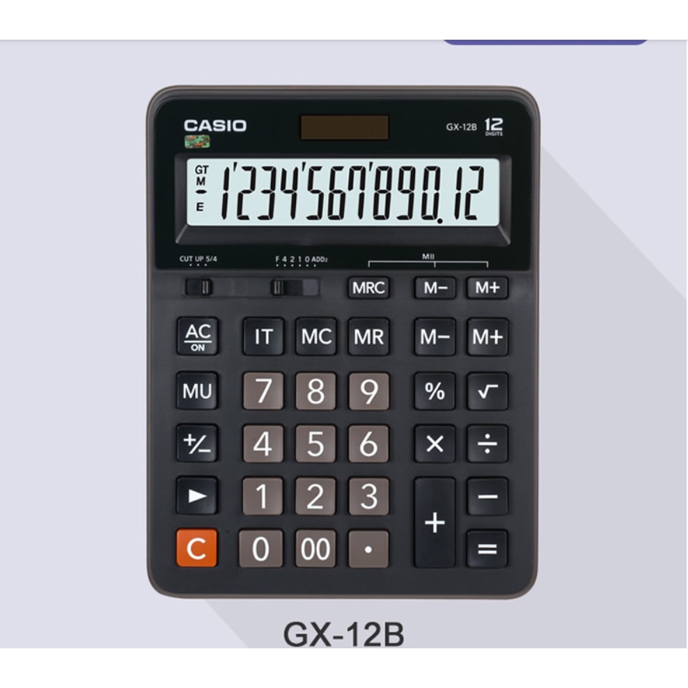 Máy tính Cỡ to 12 số Casio GX-12B Chính hãng BH 7 năm
