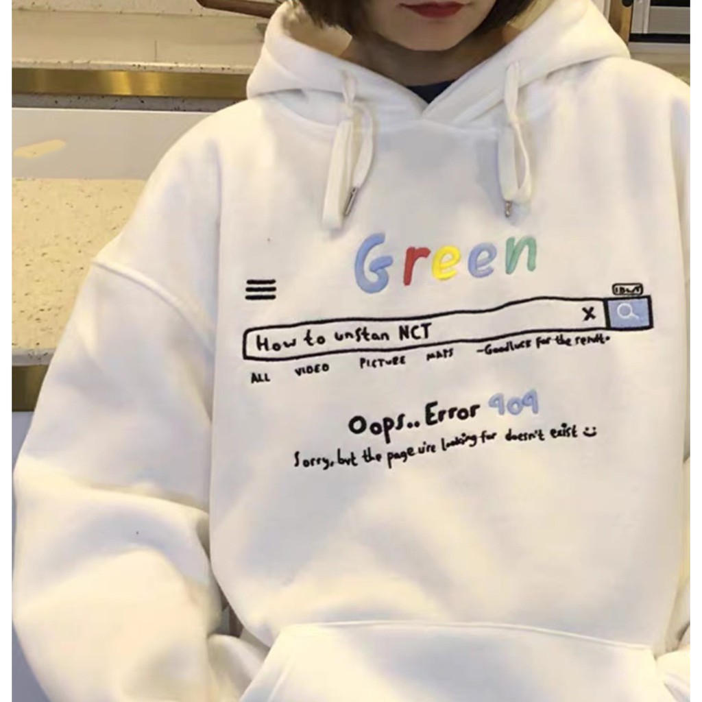 áo Hodie nỉ trang phục thu đông nam nữ - áo hoodie nỉ Green có túi bụng - áo hoodie nỉ bông form rộng unisex giá rẻ nhất