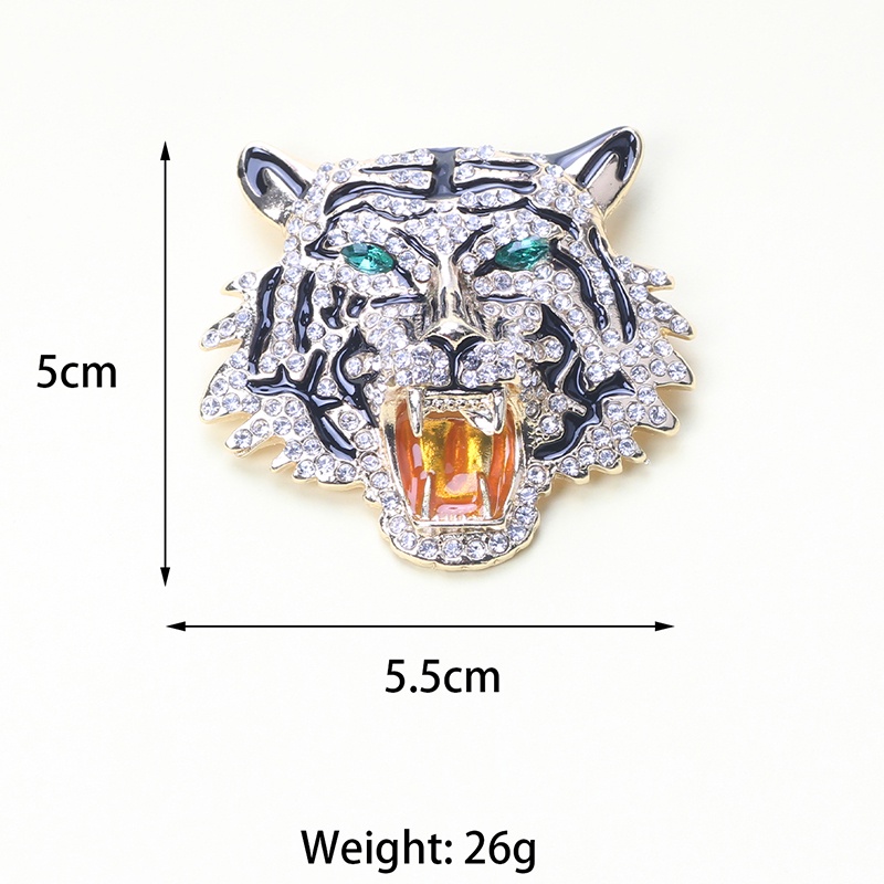 Ghim Cài Áo Hình Con Hổ Đính Đá Thời Trang Dành Cho Cả Nam Và Nữ