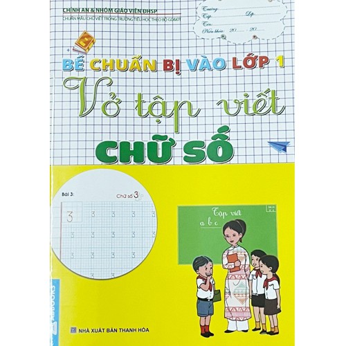 Combo 4 Vở Tập Viết Các Nét Cơ Bản, Chữ Số, Chữ Cái [ Dành Cho Bé Chuẩn Bị Vào Lớp 1 ]