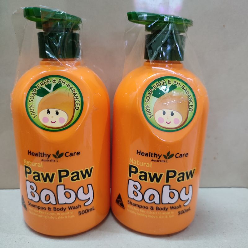 Sữa tắm gội 2 trong 1 Paw paw Baby của healthy care 500ml