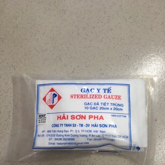 Gạc tiệt trùng hải sơn pha