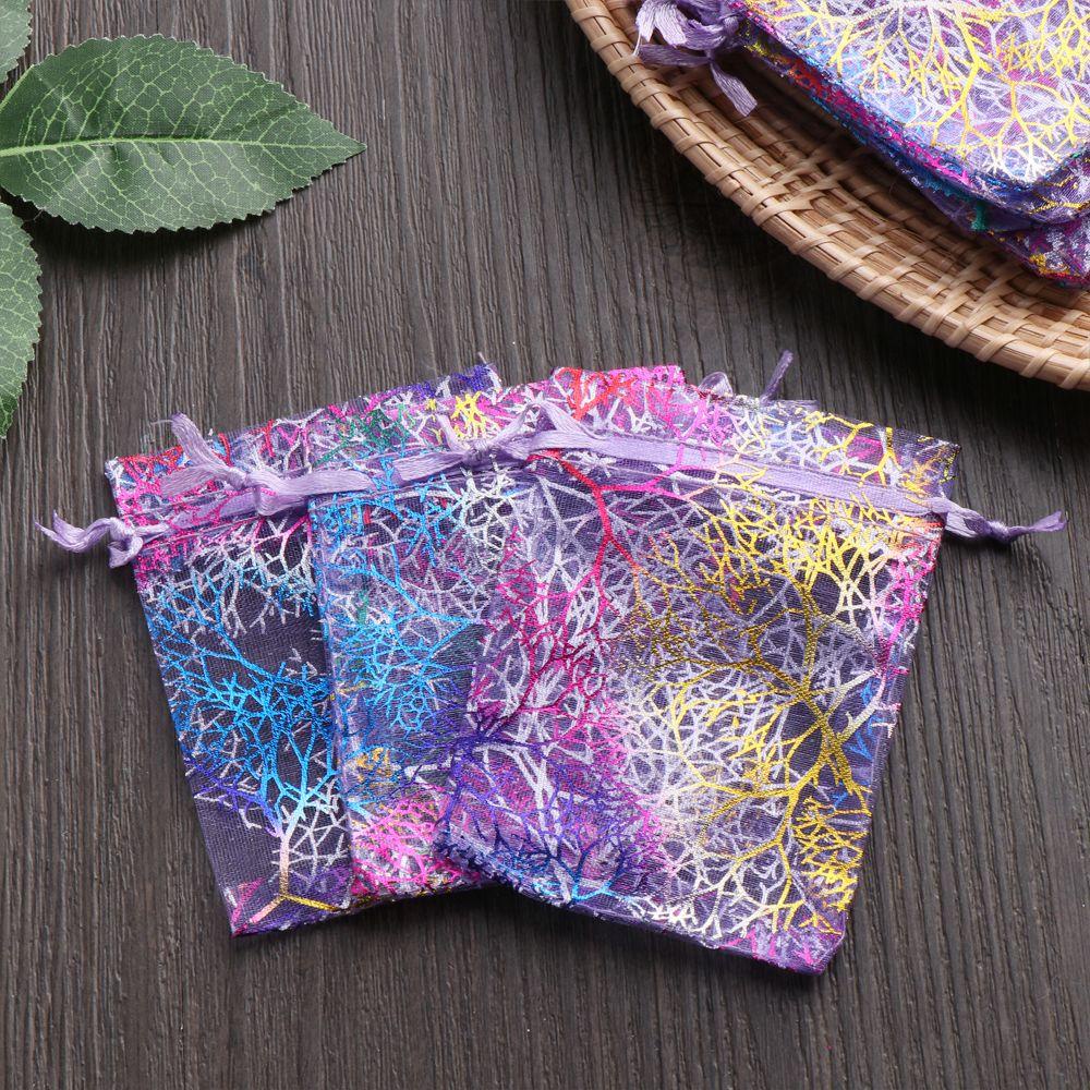 10 / 50 Túi Dây Rút Đựng Trang Sức 7 * 9cm 4 Màu Tùy Chọn Tiện Dụng Ốp
