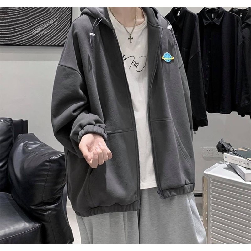 Áo khoác nỉ lót bông Hành tinh unisex | BigBuy360 - bigbuy360.vn