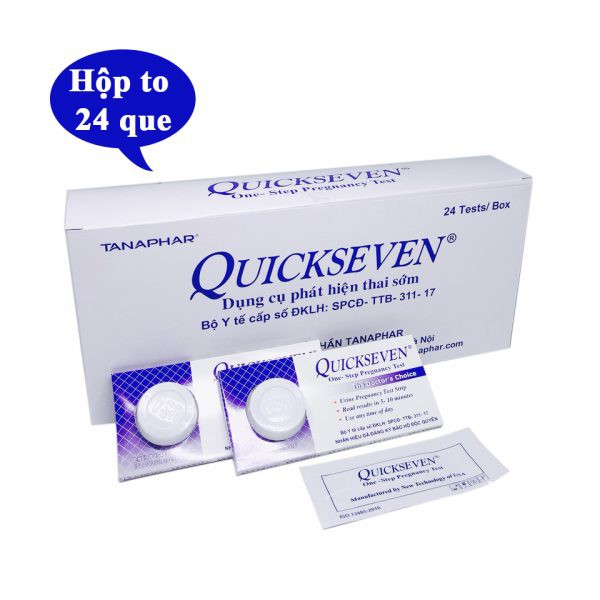 Que Thử Thai Quickseven.Giúp Phát Hiện Thai Sớm.Que Test Thử Thai 2 Vạch Chính Xác