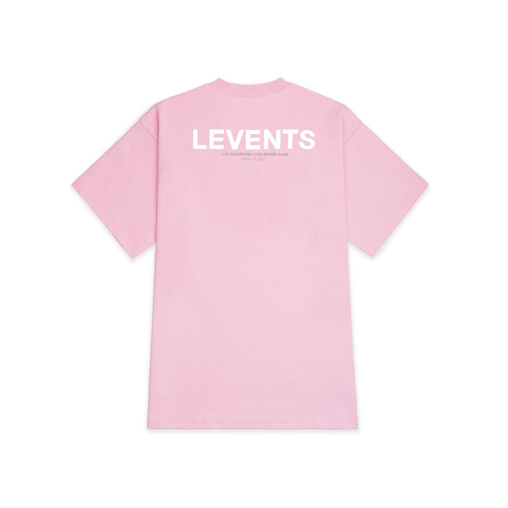 Áo Thun Levents XL Logo/ Pink White