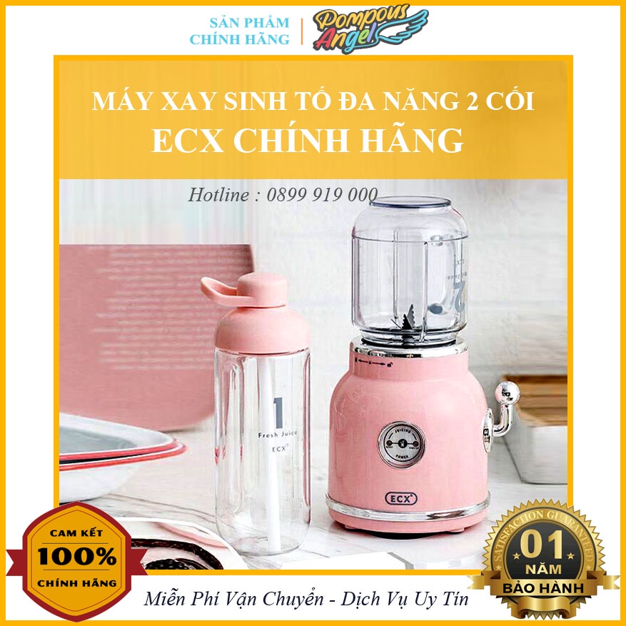 Máy xay sinh tố hoa quả trái cây vintage ECX nội địa 300W dáng cổ điển chính hãng đủ màu