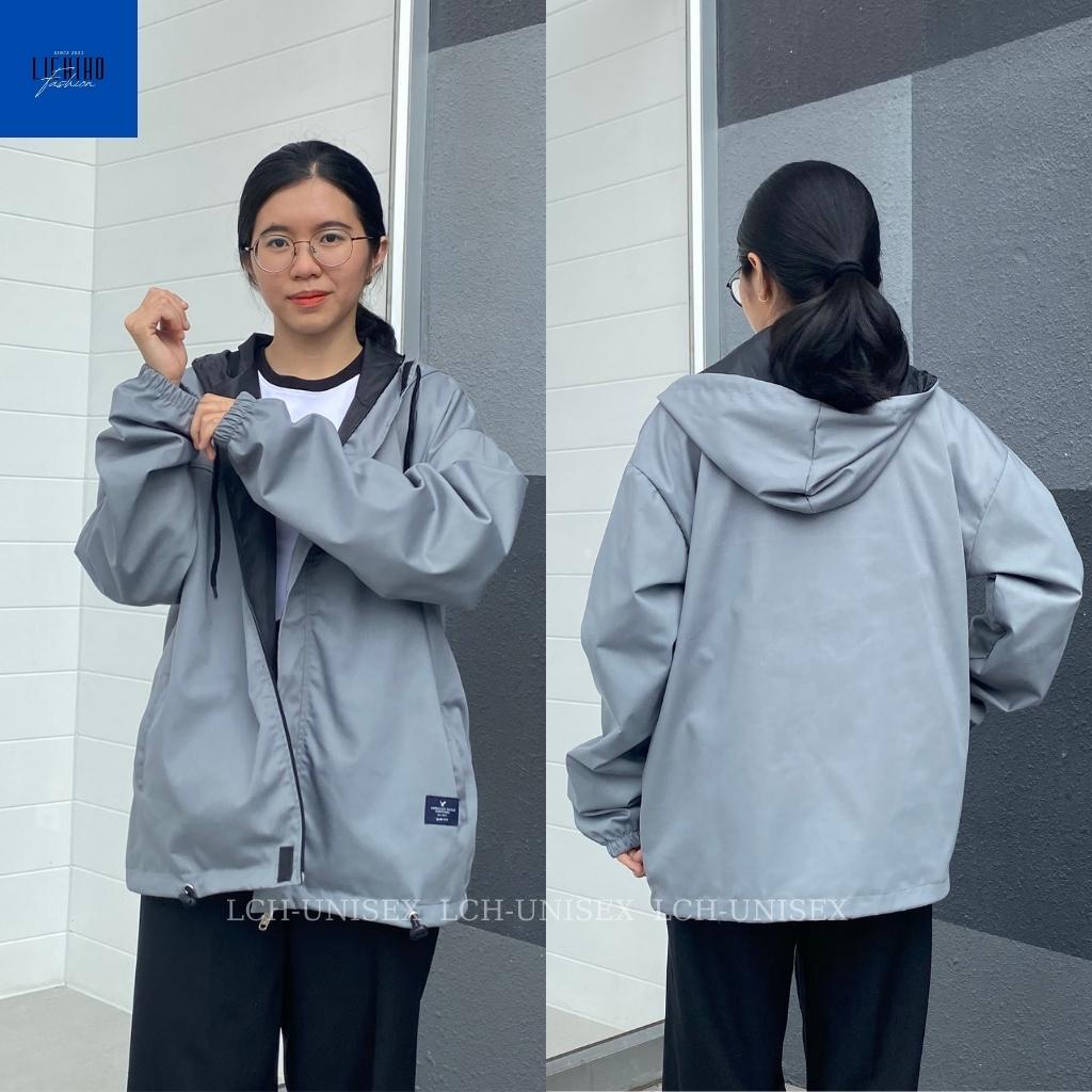 Áo khoác kaki nam nữ 2 lớp form rộng 90kg dày đẹp Áo khoác dù chống nắng unisex basic có 3 túi LCH