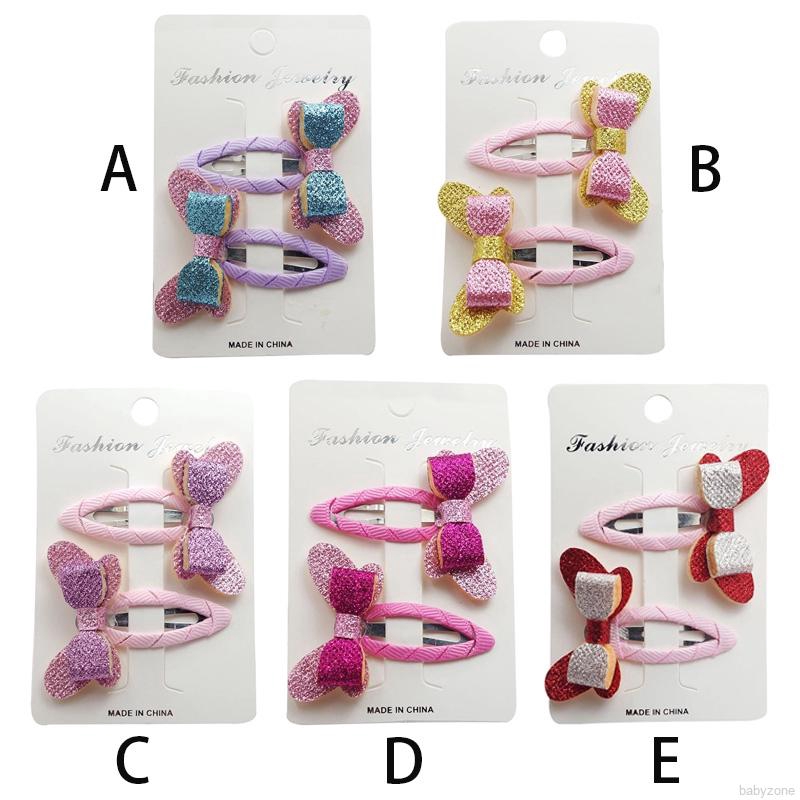 Set kẹp tóc nơ dễ thương cho bé gái