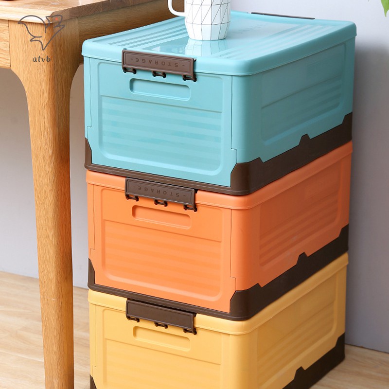 Hộp Đựng Đồ Đa Năng Sức Chứa Lớn Có Nắp Đậy Tiện Dụng Cho Gia Đình / Xe Hơi