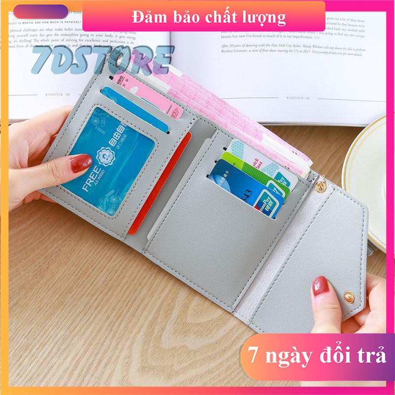 Ví nữ ngắn đẹp cầm tay mini nhỏ gọn bỏ túi giá rẻ