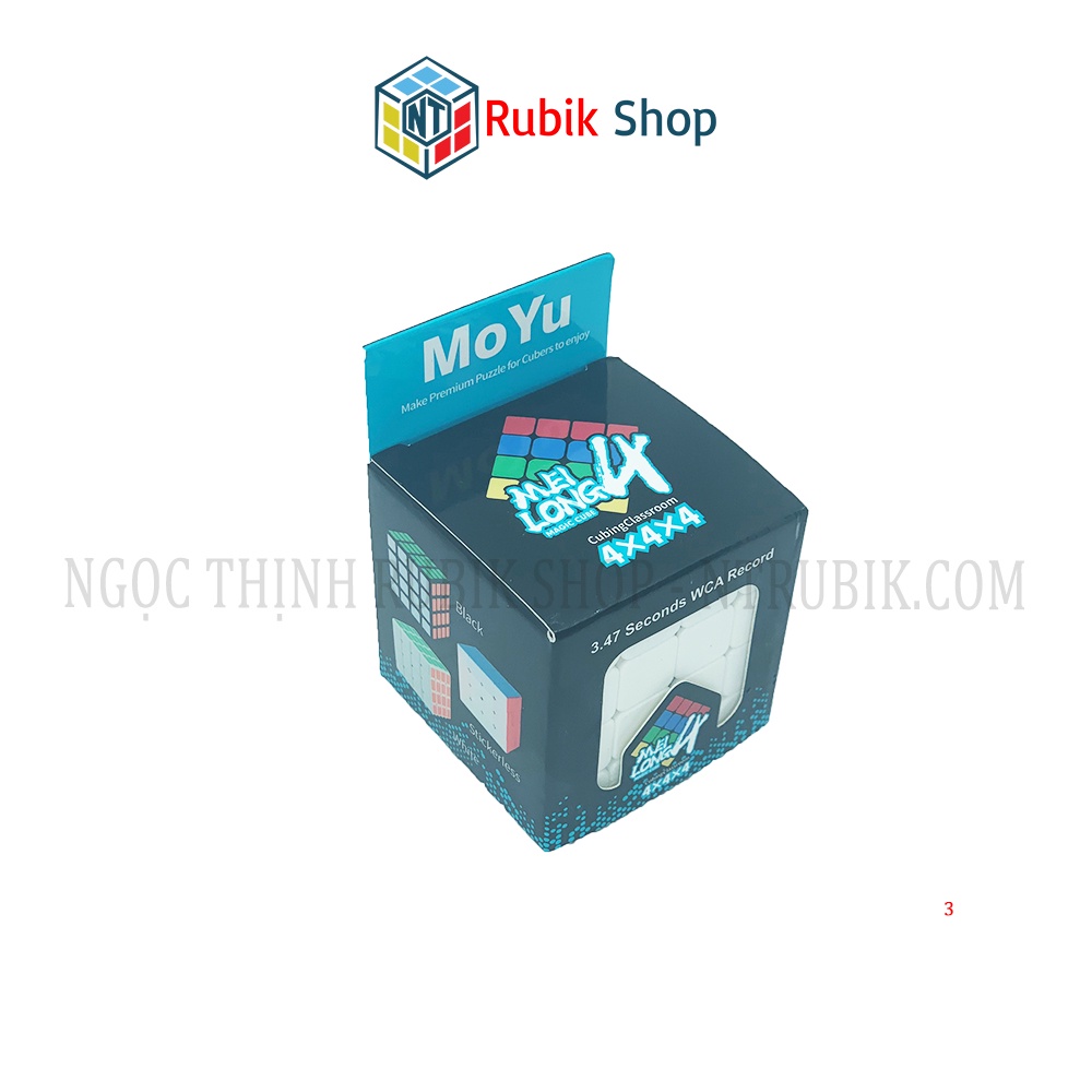 Rubik 4x4 Stickerless MoYu MeiLong MFJS Rubik 4 Tầng