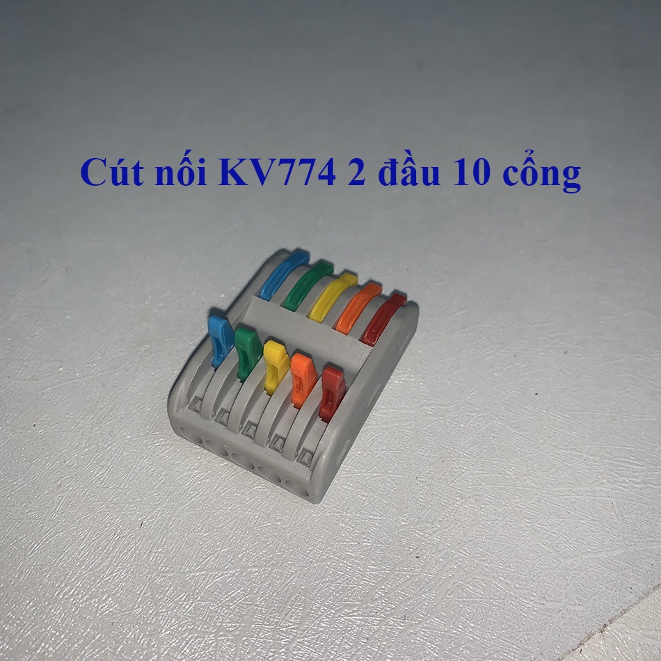 Cút nối dây điện kv774 2 đầu 8 cổng, 2 đầu 10 cổng chiệu tải 32A