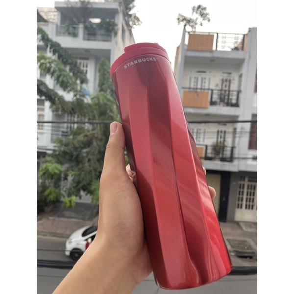 Bình Giữ Nhiệt Inox Starbucks Spiral Surface 473ml
