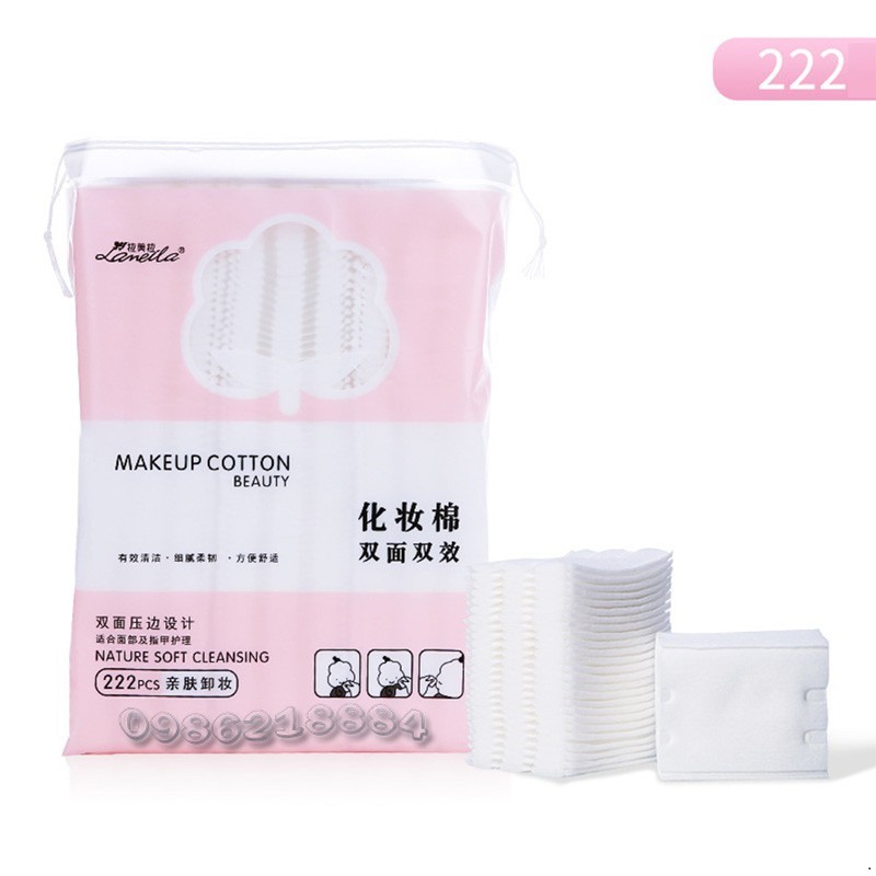 [Mã COSHOT20 giảm 10% đơn 350K] Bông tẩy trang 3 lớp Cotton Pads túi 222 miếng CPM1