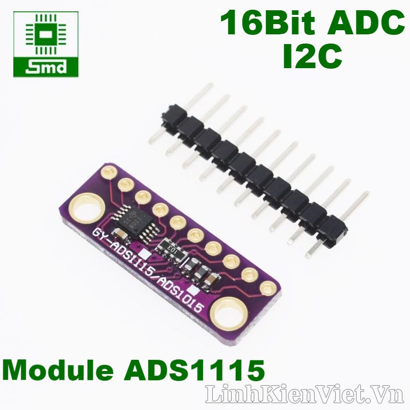 Mô đun khuếch đại ADC 4 kênh 16 BIT I2C ADS1115