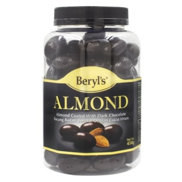 Beryl's Chocolate - Hạnh nhân phủ socola đen 450g