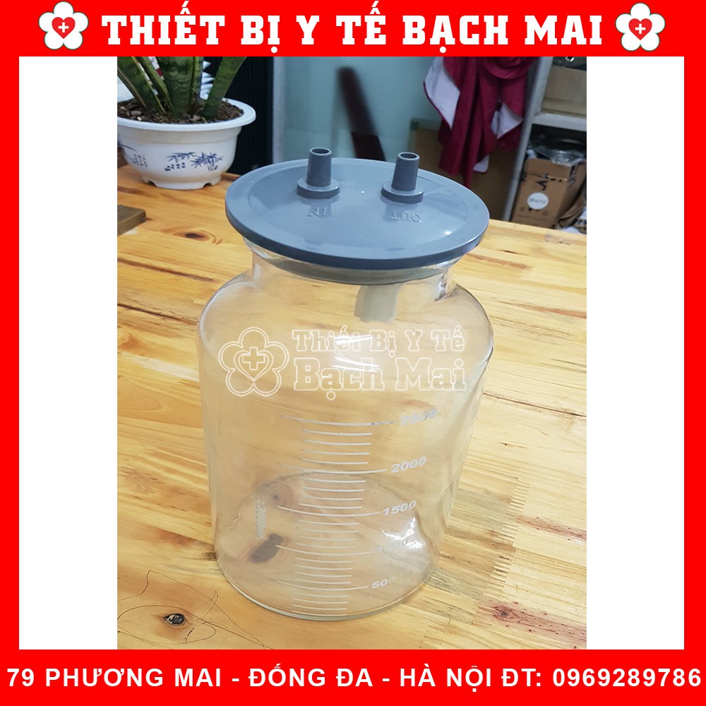 Bình Thủy Tinh Đựng Dịch Cho Máy Hút Dịch 2 Bình Các Loại