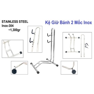 Chân chống xe đạp - chân dựng xe đạp inox 304 - kệ giữ bánh xe đạp L