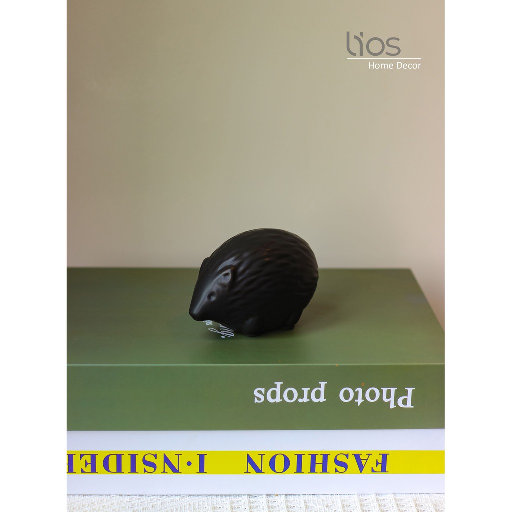 Nhím xinh decor có 2 màu trắng đen