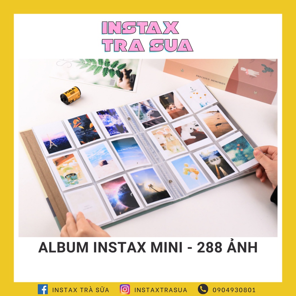 ALBUM INSTAX MINI (288 ảnh) - ALBUM ADHESIVE 288